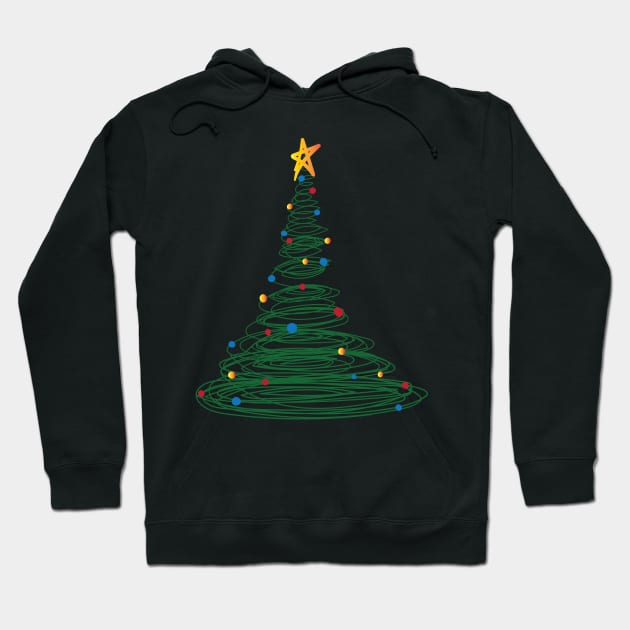 Christmas tree Hoodie by ckai